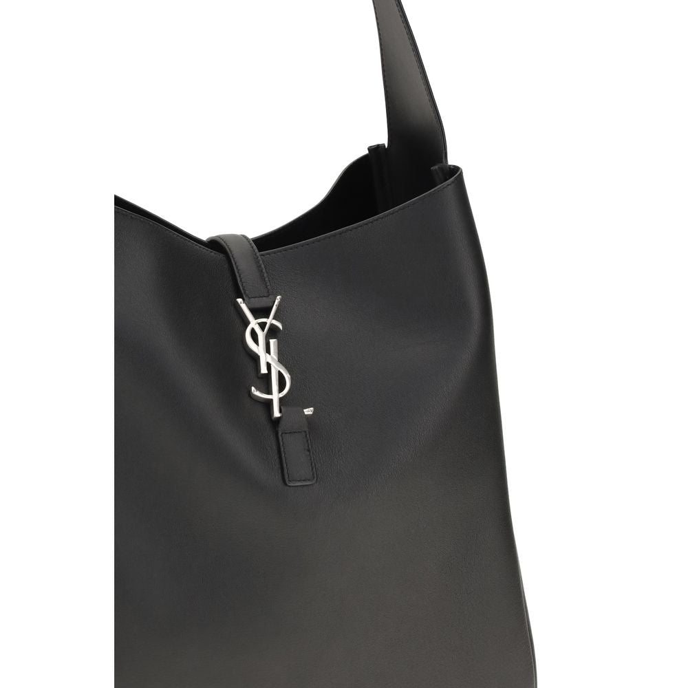 Women’s Saint Laurent Black Calf Leather Bos Taurus Shoulder Bag