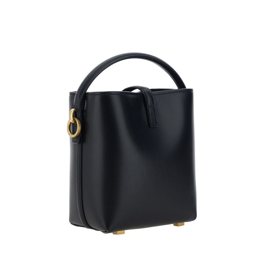 Women’s Saint Laurent Black Calf Leather Bos Taurus Shoulder Bag
