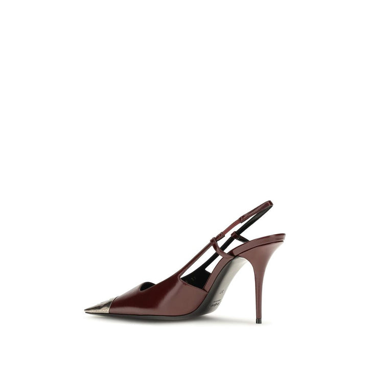 Women’s Saint Laurent Bordeaux Calf Leather Bos Taurus High Heel Pumps
