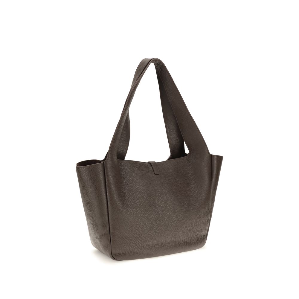 Women’s Saint Laurent Brown Calf Leather Bos Taurus Shoulder Bag