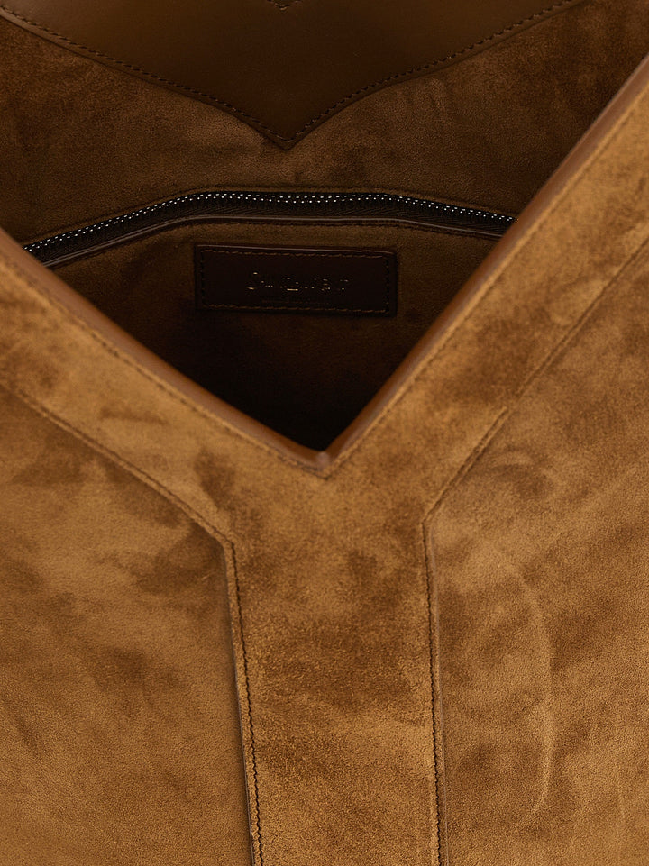 Women’s Saint Laurent Brown Calfskin Shoulder Bag
