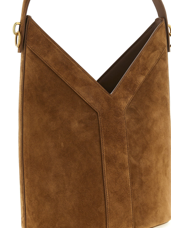 Women’s Saint Laurent Brown Calfskin Shoulder Bag