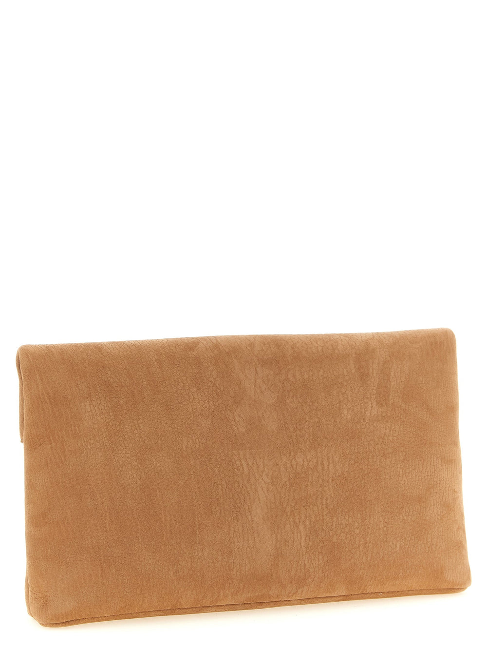 Women’s Saint Laurent Brown Lamb Leather Clutch Bag