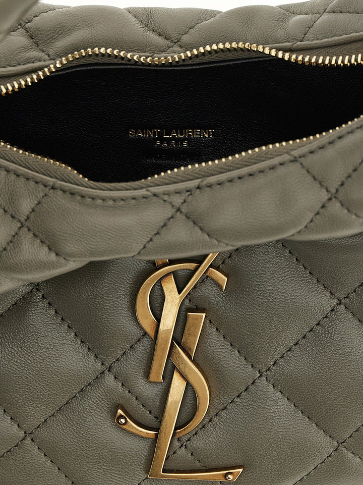 Women’s Saint Laurent Gray Lamb Leather Handbag