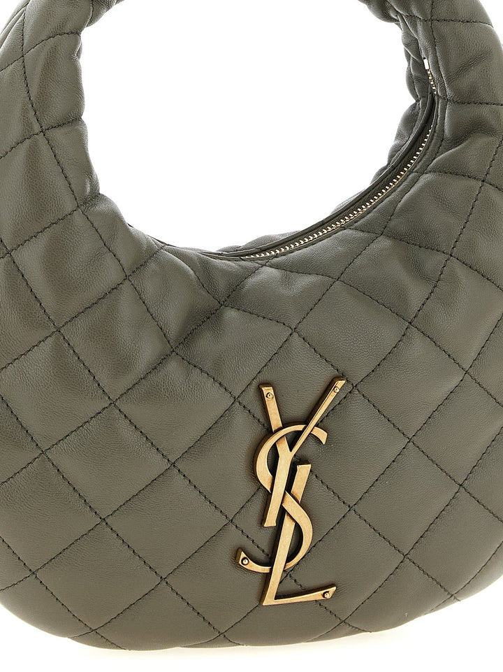 Women’s Saint Laurent Gray Lamb Leather Handbag