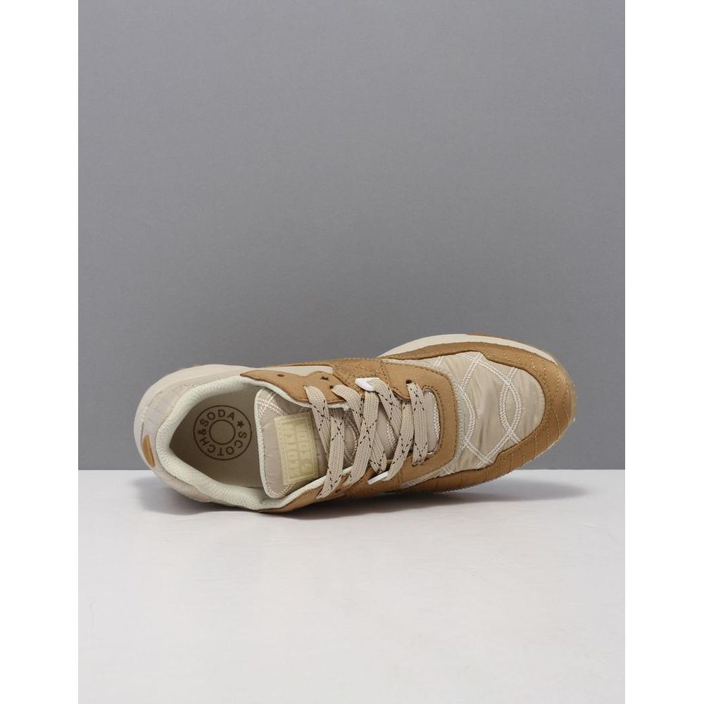 Scotch &amp; Soda Beige Nylon Low Top Sneakers