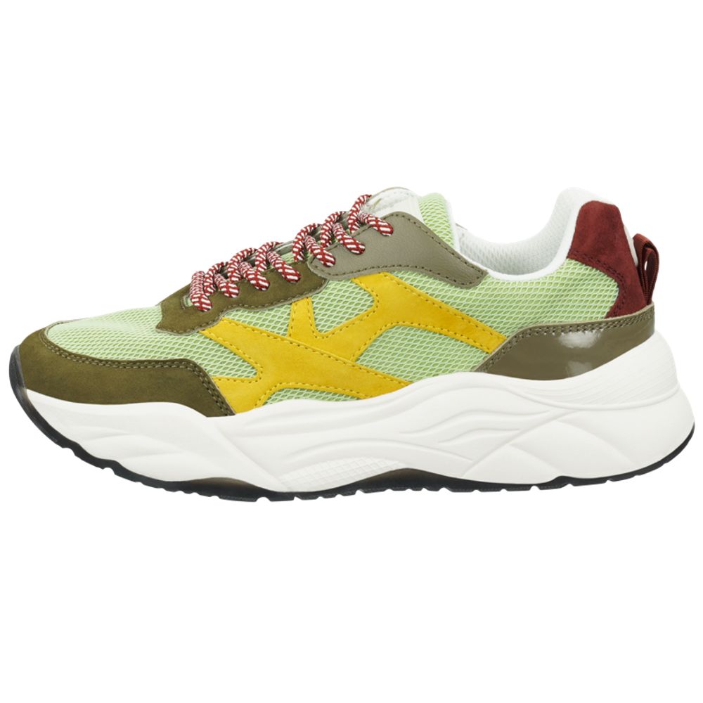 Scotch &amp; Soda Green Goatskin Chunky Sneakers