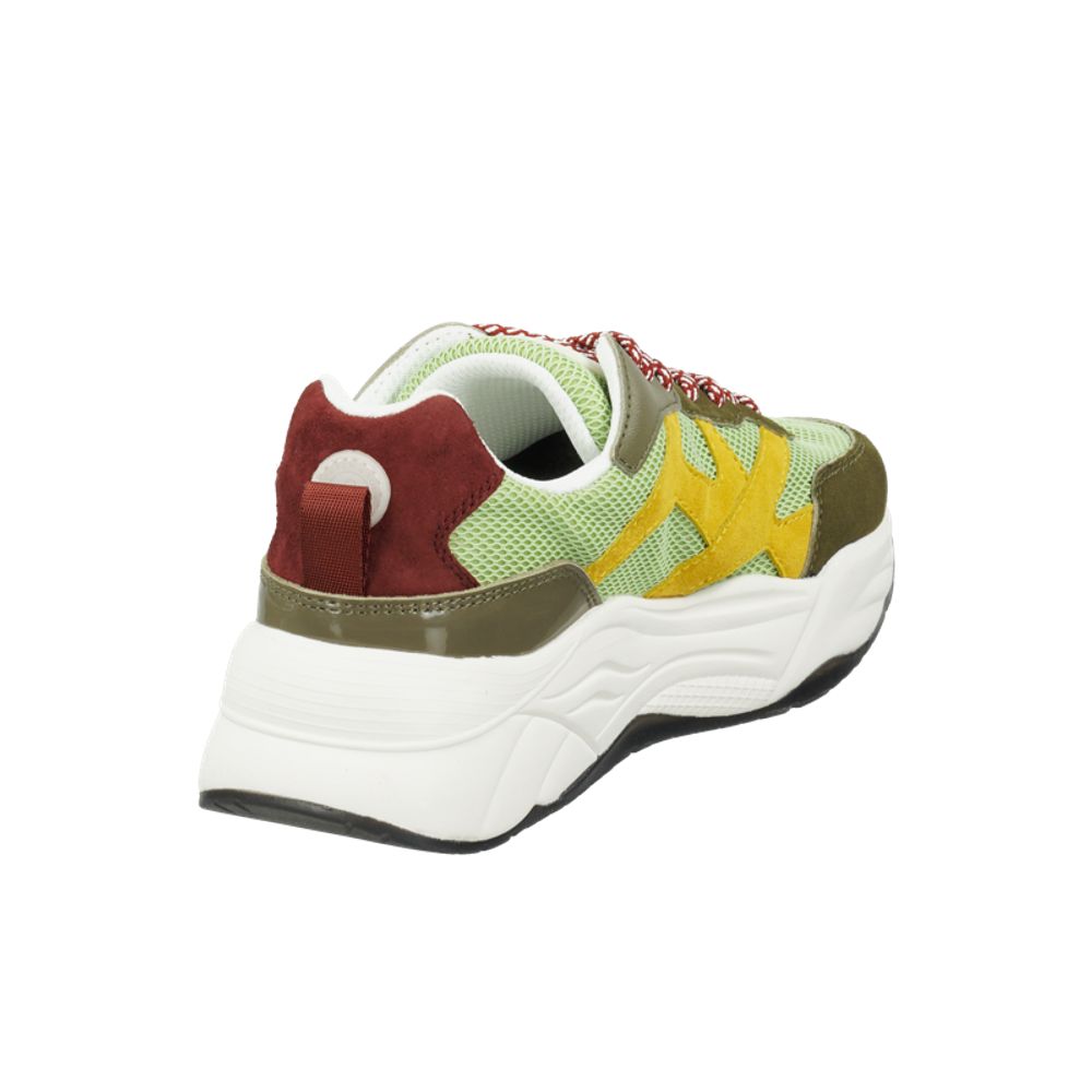 Scotch &amp; Soda Green Goatskin Chunky Sneakers