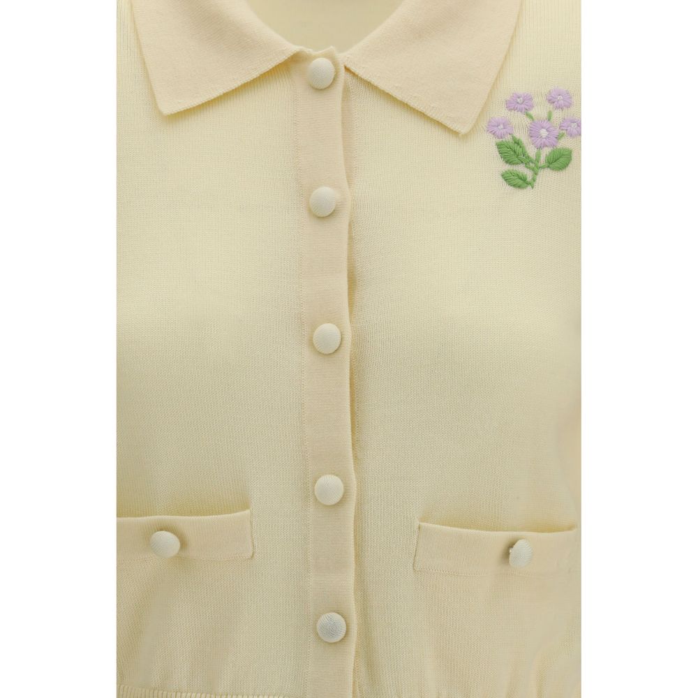 Women’s Self-portrait Bicolor Wool Oves Aries Cardigan