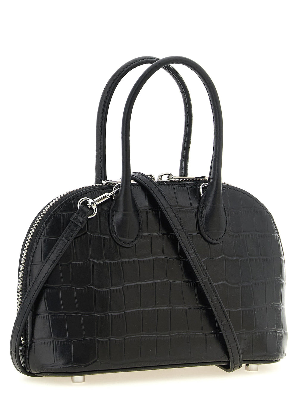 Women’s Self-portrait Black Cowhide Handbag