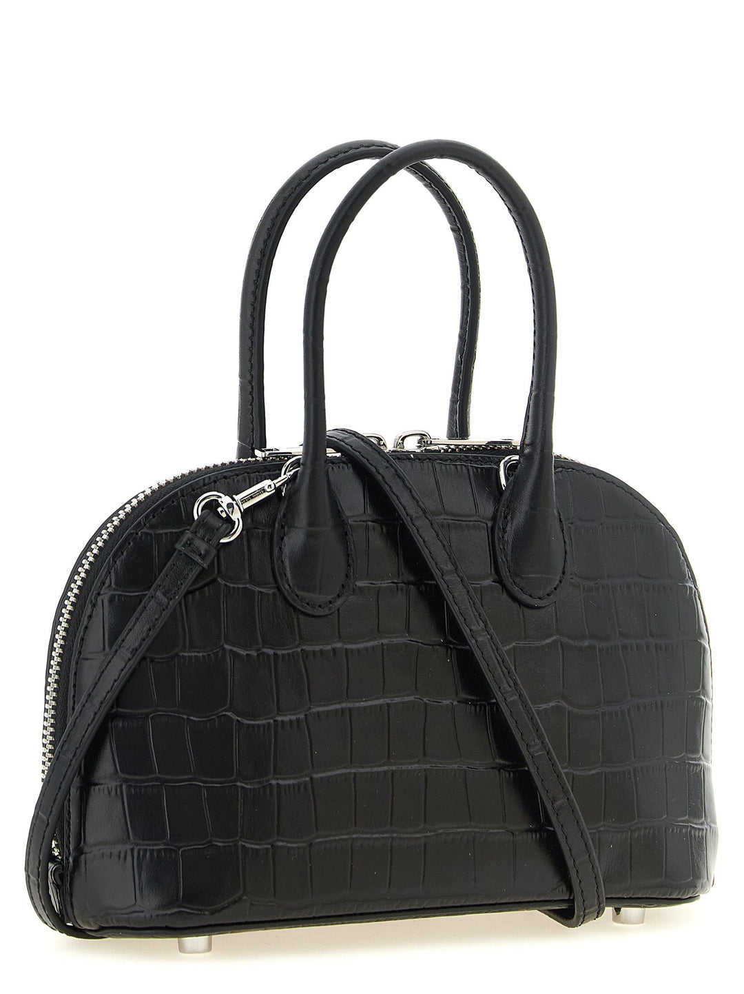 Women’s Self-portrait Black Cowhide Handbag