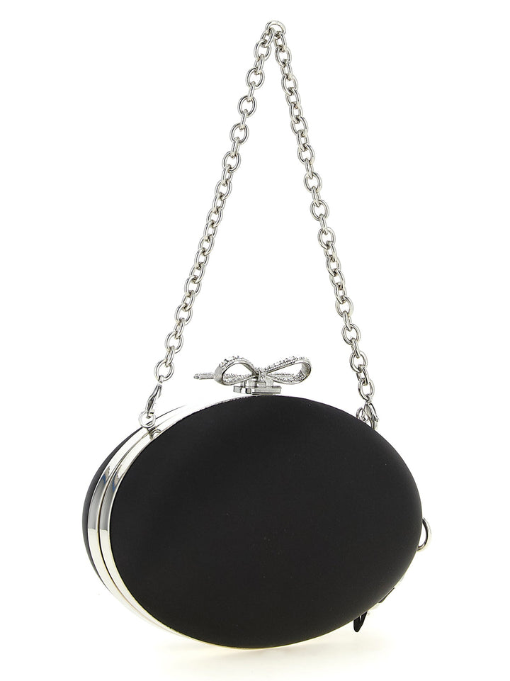 Women’s Self-portrait Black Polyester Clutch Bag