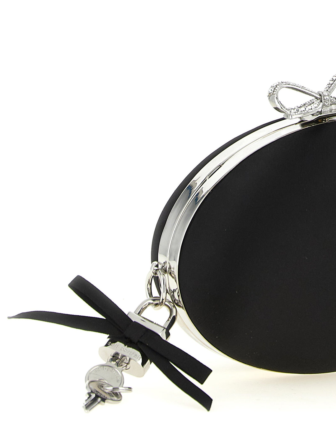Women’s Self-portrait Black Polyester Clutch Bag