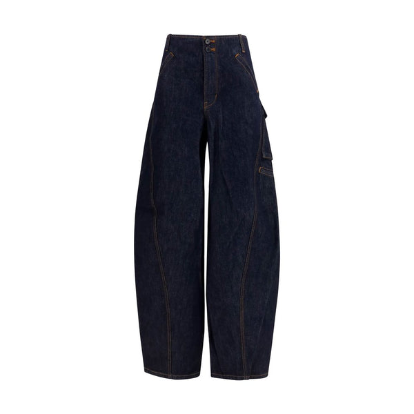 Women’s Self-portrait Blue Cotton Cargo Pants