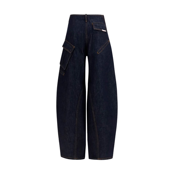 Women’s Self-portrait Blue Cotton Cargo Pants