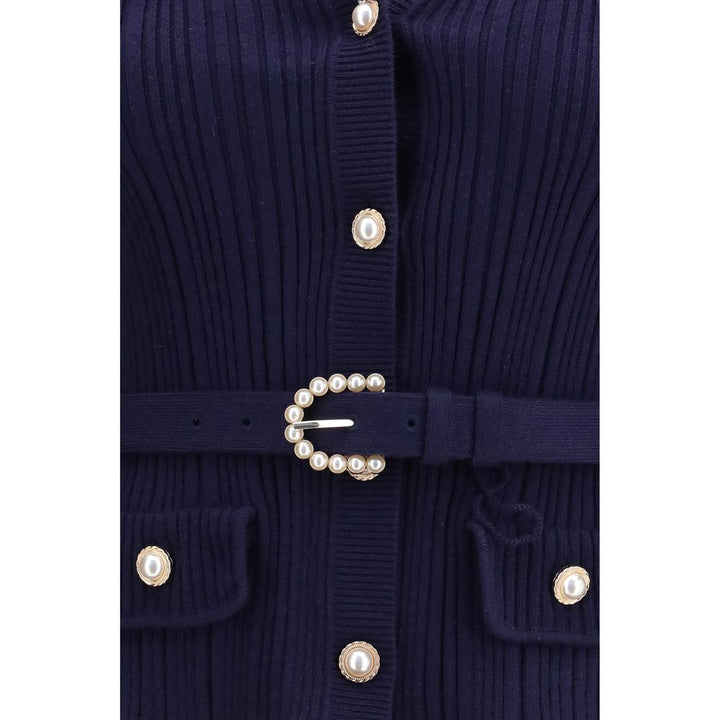 Women’s Self-portrait Blue Polyamide Cardigan