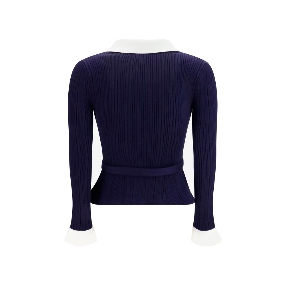 Women’s Self-portrait Blue Polyamide Cardigan