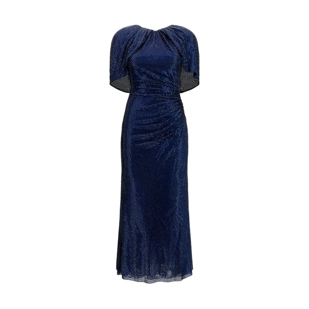 Women’s Self-portrait Blue Polyester Cocktail Dress