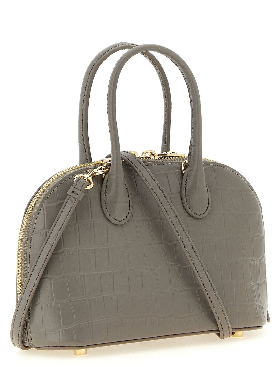 Women’s Self-portrait Gray Cowhide Handbag