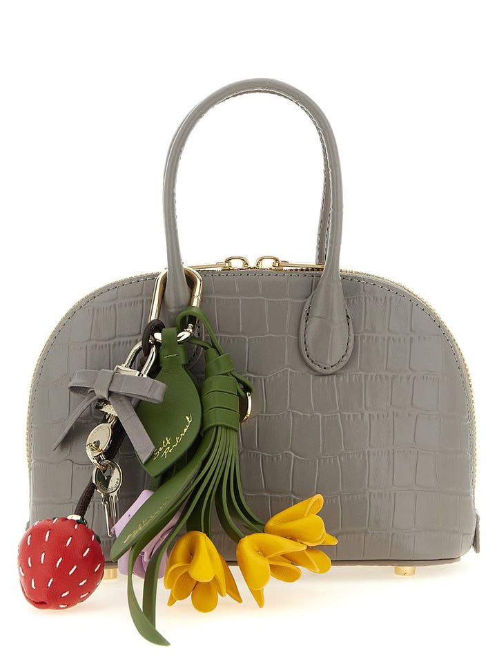 Women’s Self-portrait Gray Cowhide Handbag