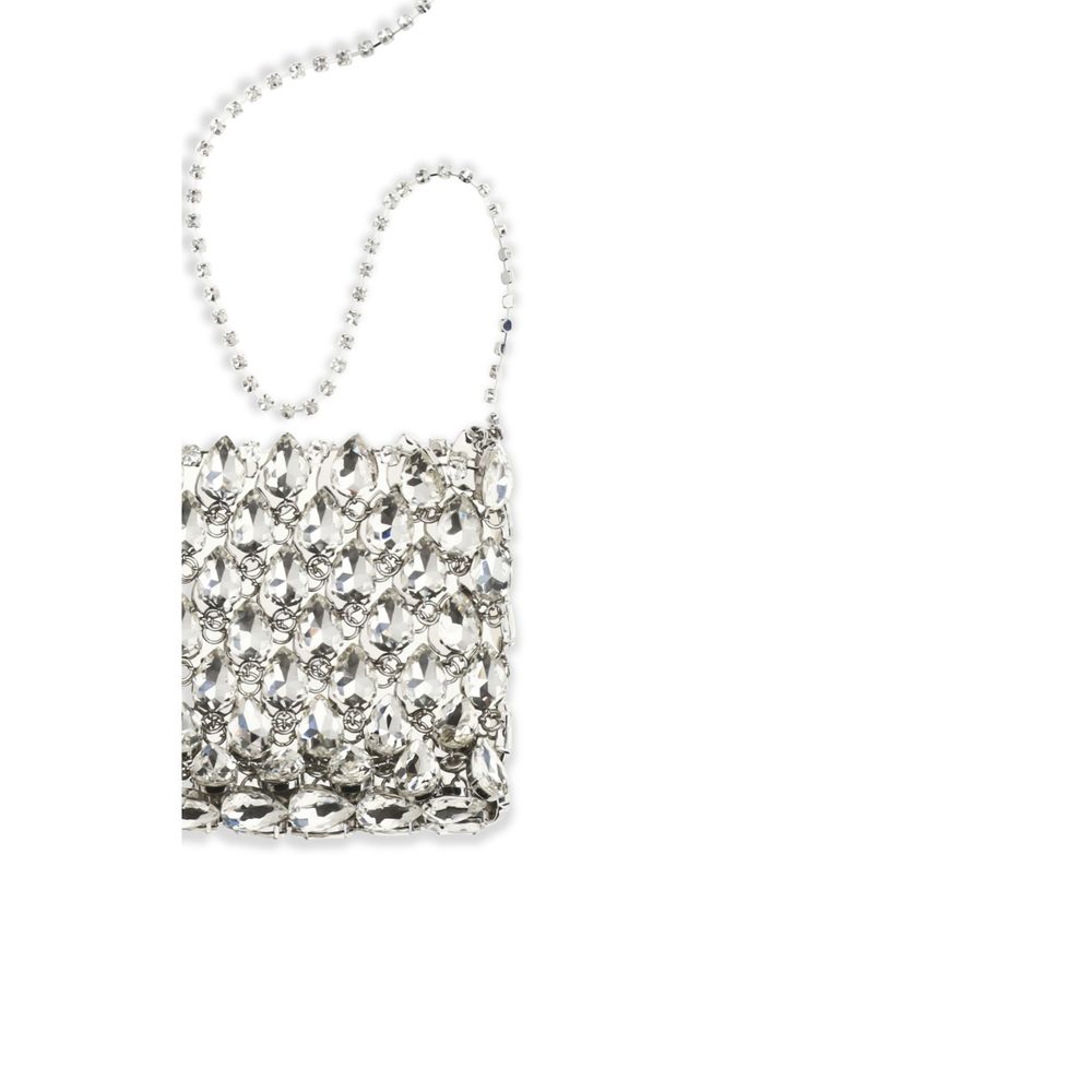 Women’s Self-portrait Silver Polyester Shoulder Bag