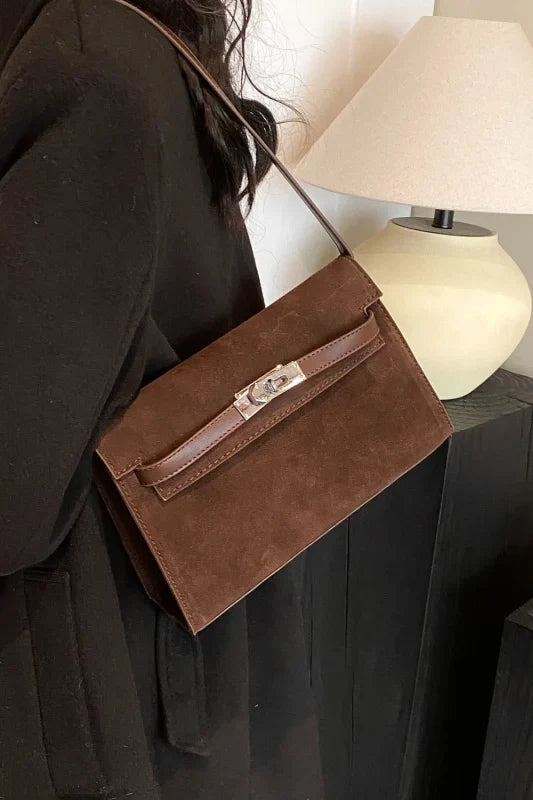 Trendsi Bags Shoulder bags - Sleek Small PU Leather Suede Bag