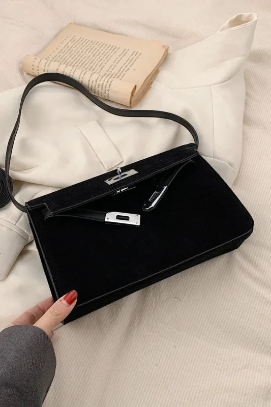 Trendsi Bags Shoulder bags - Sleek Small PU Leather Suede Bag