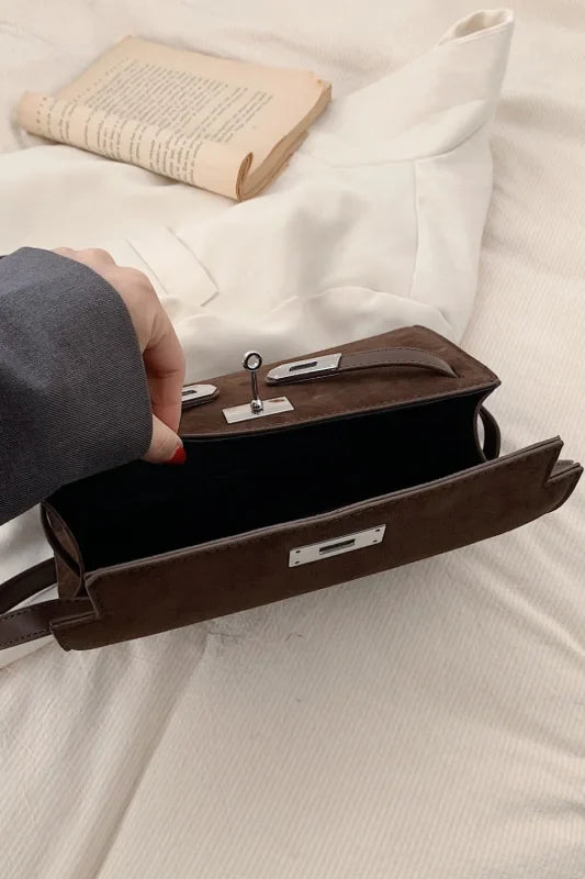 Trendsi Bags Shoulder bags - Sleek Small PU Leather Suede Bag