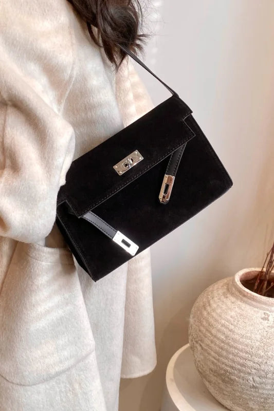 Trendsi Bags Shoulder bags - Sleek Small PU Leather Suede Bag