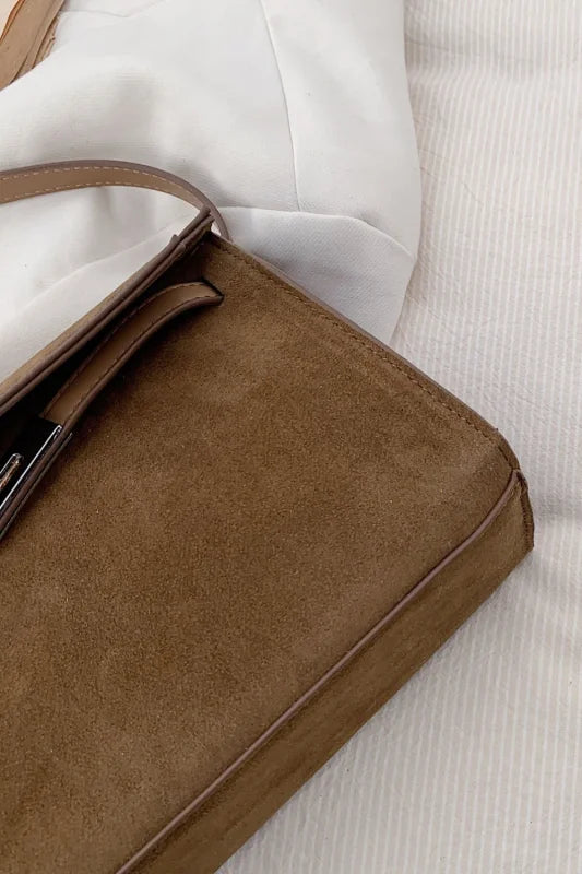 Trendsi Bags Shoulder bags - Sleek Small PU Leather Suede Bag