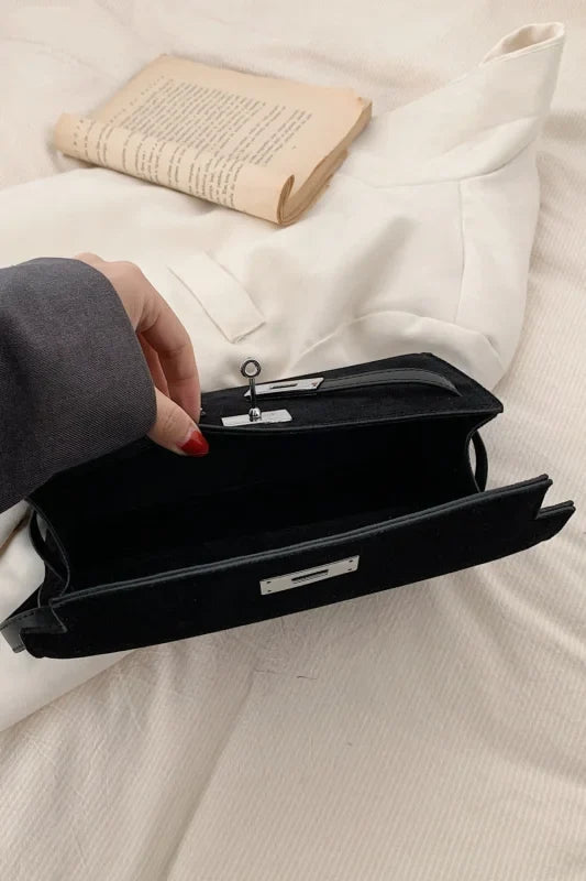 Trendsi Bags Shoulder bags - Sleek Small PU Leather Suede Bag