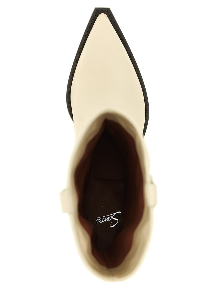 Women’s Sonora White Calfskin Chelsea Boots