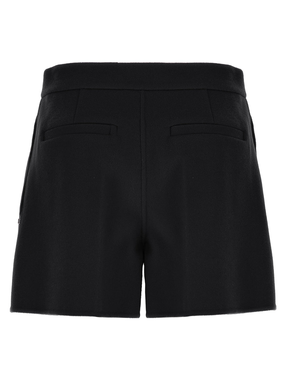 Women’s Sportmax Black Virgin Wool Bermuda Shorts