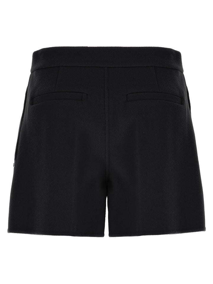 Women’s Sportmax Black Virgin Wool Bermuda Shorts