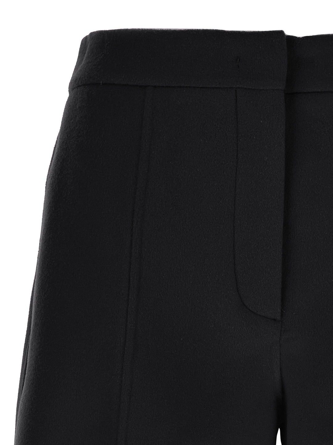 Women’s Sportmax Black Virgin Wool Bermuda Shorts