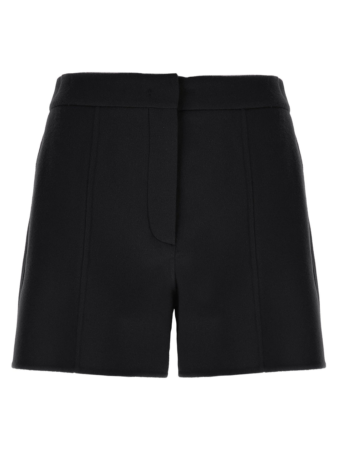 Women’s Sportmax Black Virgin Wool Bermuda Shorts