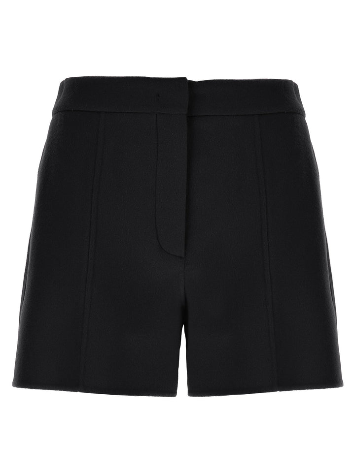 Women’s Sportmax Black Virgin Wool Bermuda Shorts