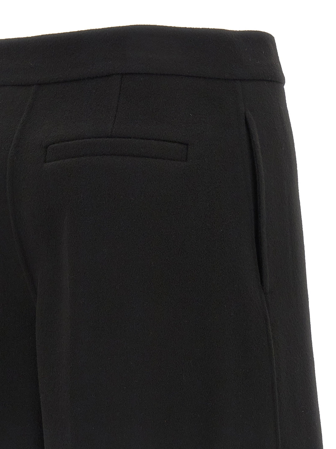 Women’s Sportmax Black Virgin Wool Bermuda Shorts