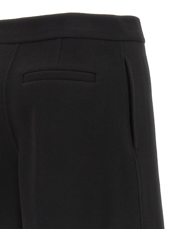 Women’s Sportmax Black Virgin Wool Bermuda Shorts