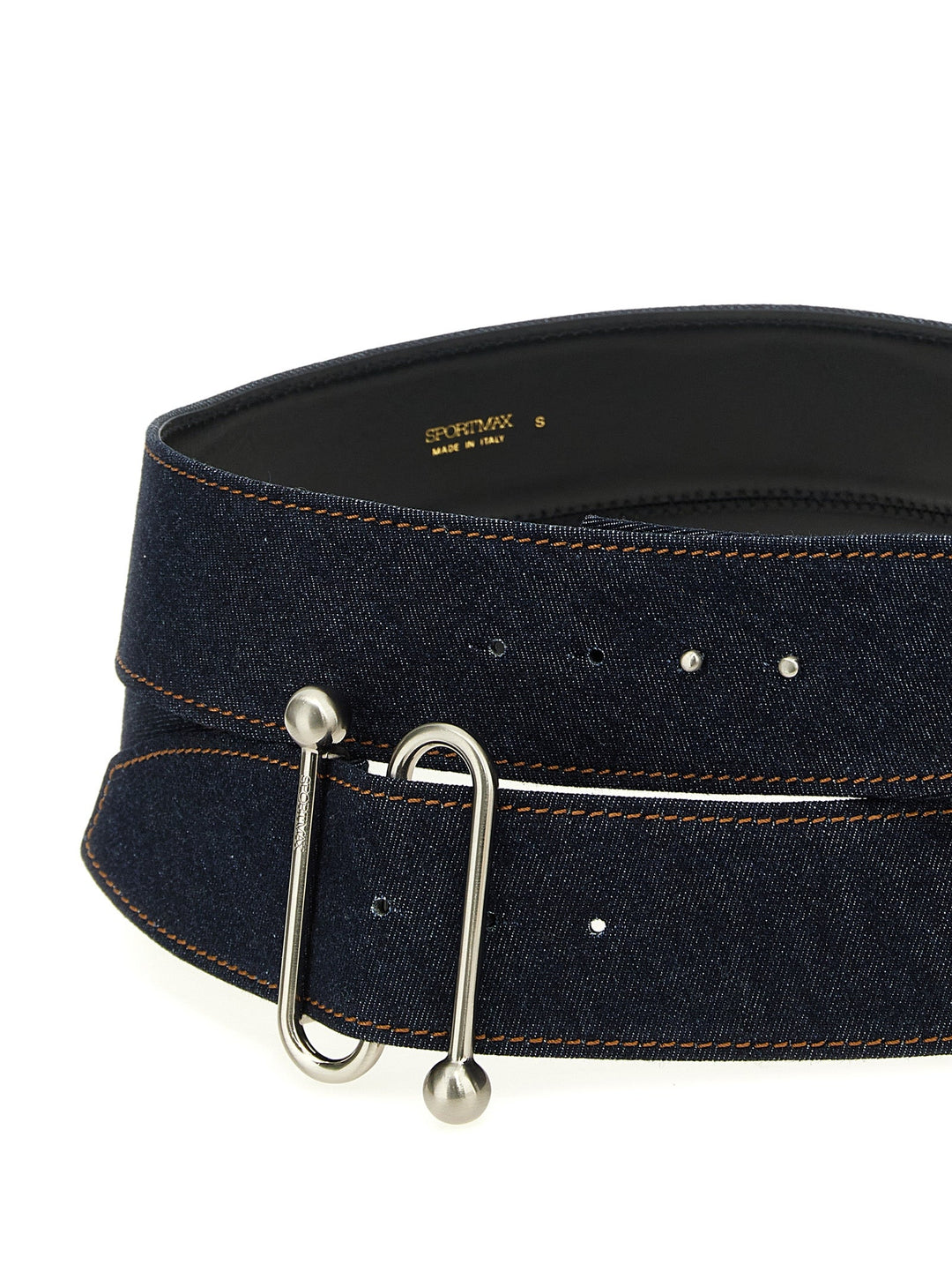 Women’s Sportmax Blue Cotton High-waist Belt