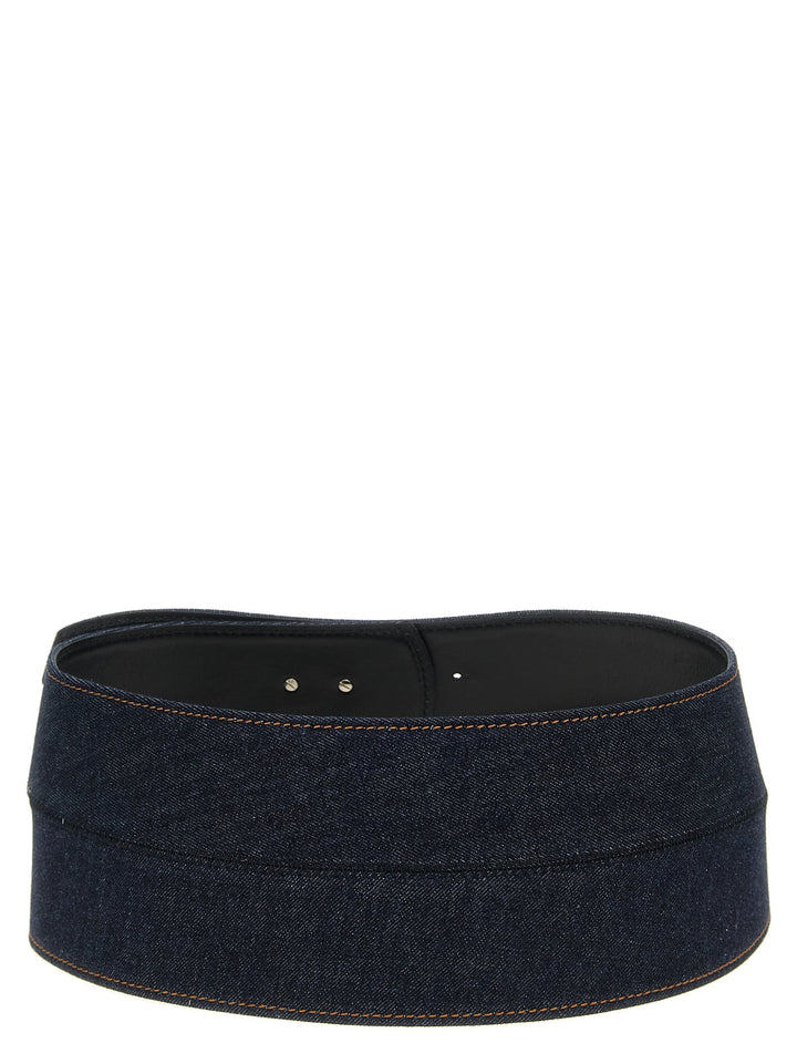Women’s Sportmax Blue Cotton High-waist Belt