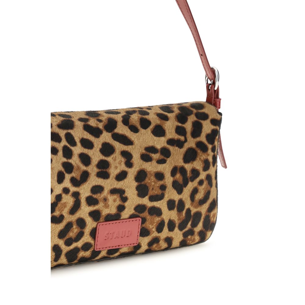 Women’s Staud Beige Calf Leather Bos Taurus Shoulder Bag