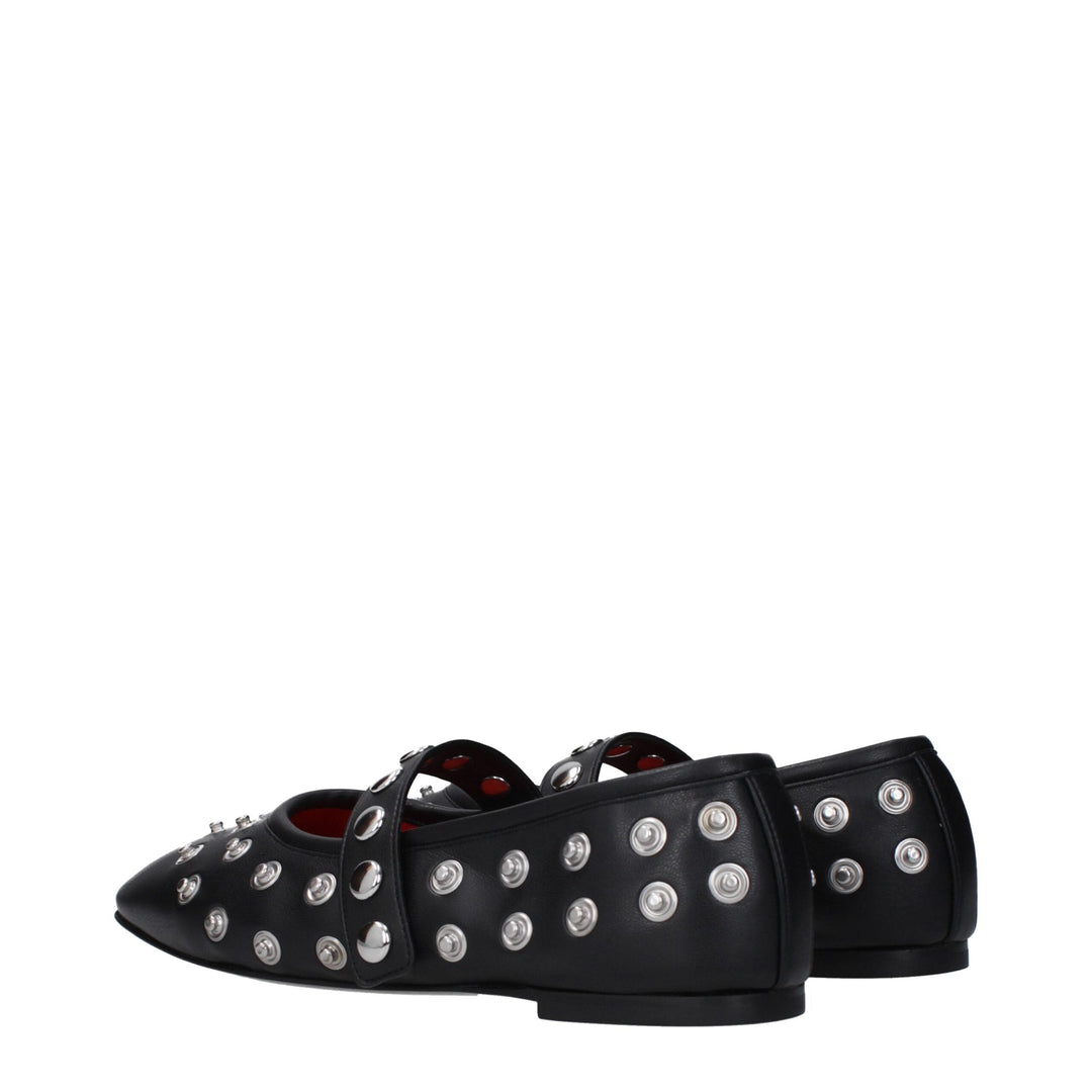 Women’s Stella Mccartney Black Leather Ballet Flats