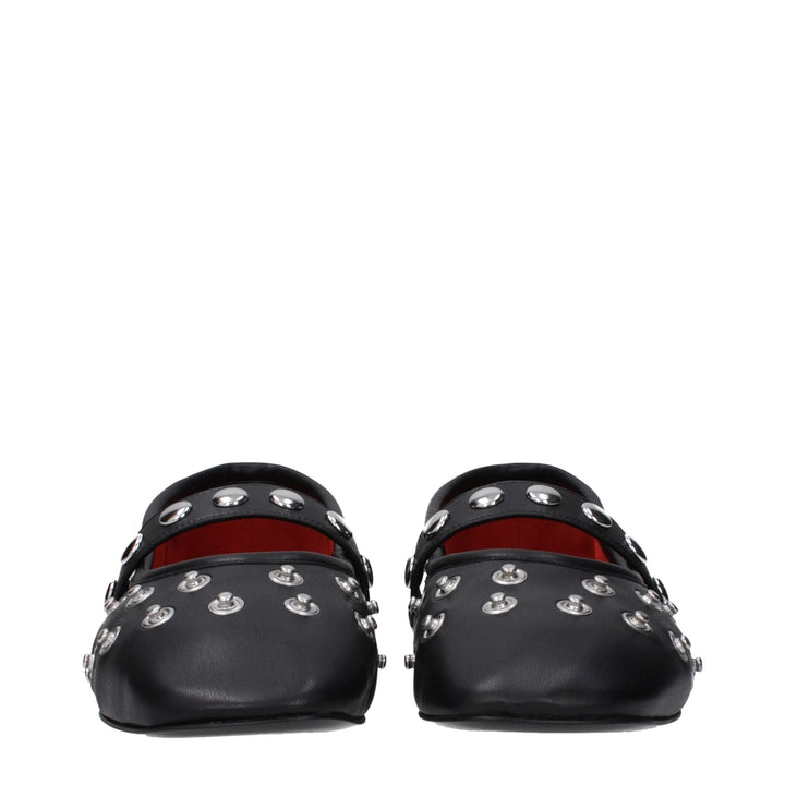 Women’s Stella Mccartney Black Leather Ballet Flats