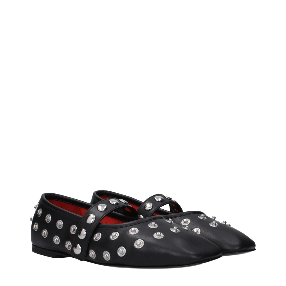 Women’s Stella Mccartney Black Leather Ballet Flats