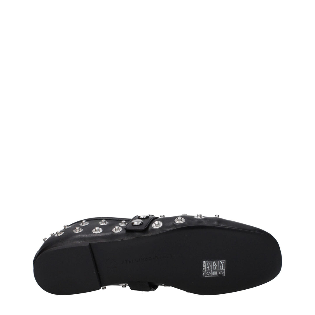 Women’s Stella Mccartney Black Leather Ballet Flats