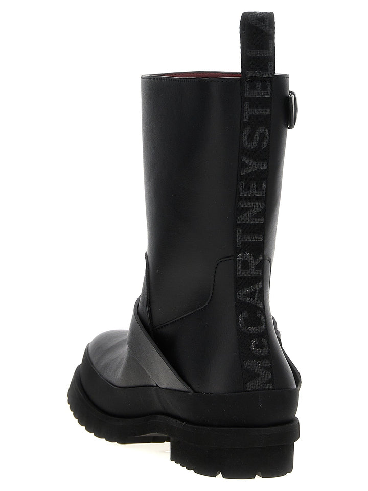 Stella McCartney Black Polyester Ankle Boots