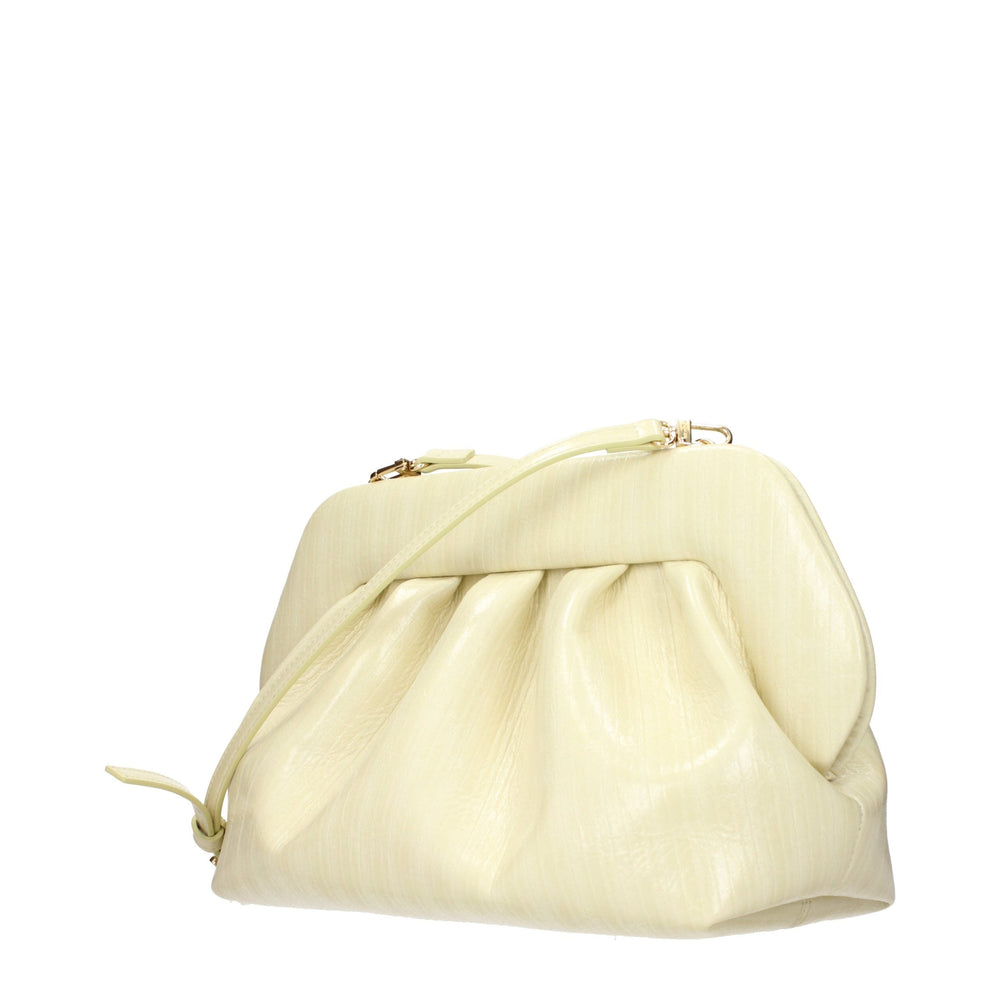 Women’s Themoirè Beige Leather Clutch Bag
