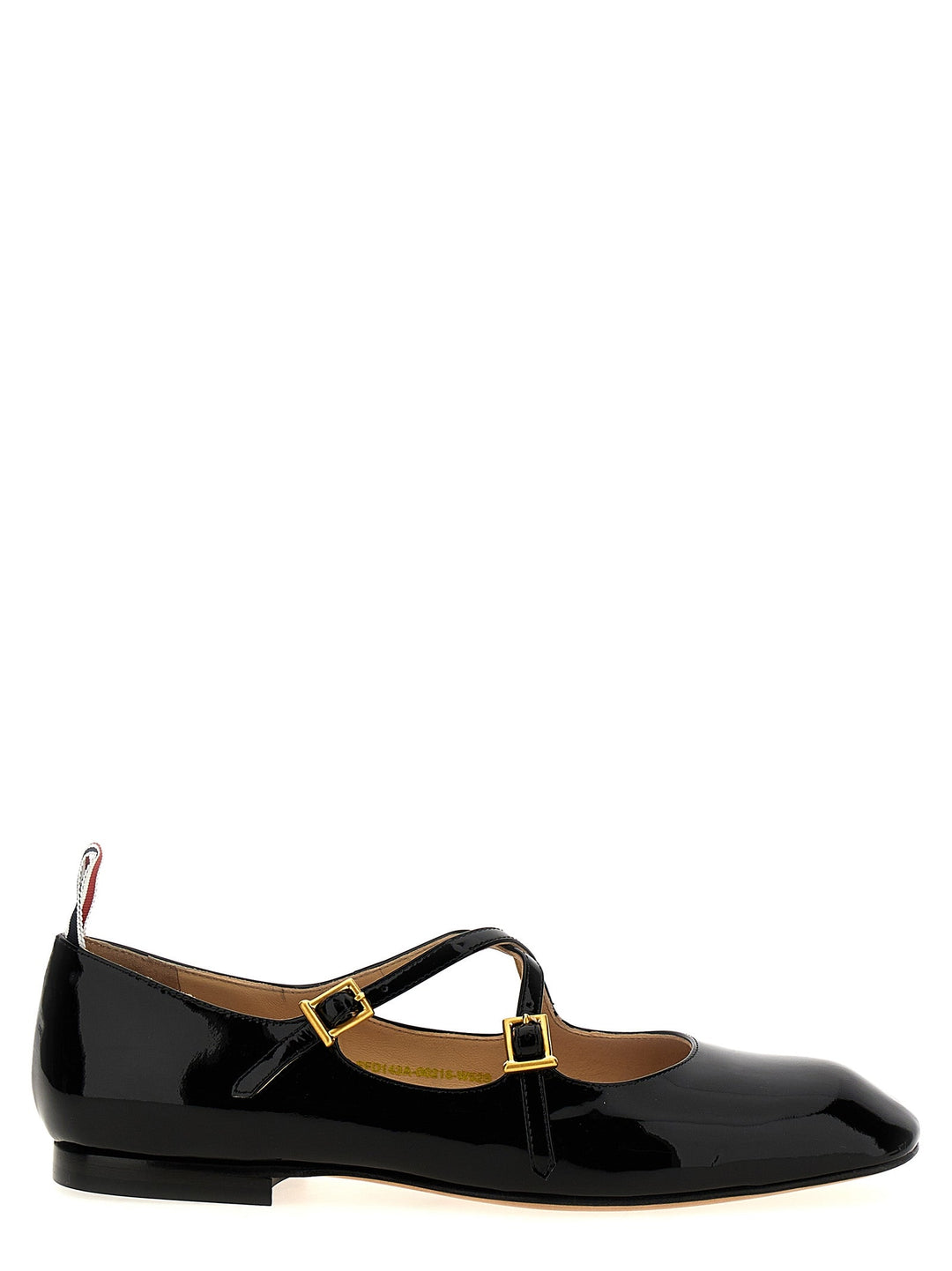 Women’s Thom Browne Black Lamb Leather Ballet Flats