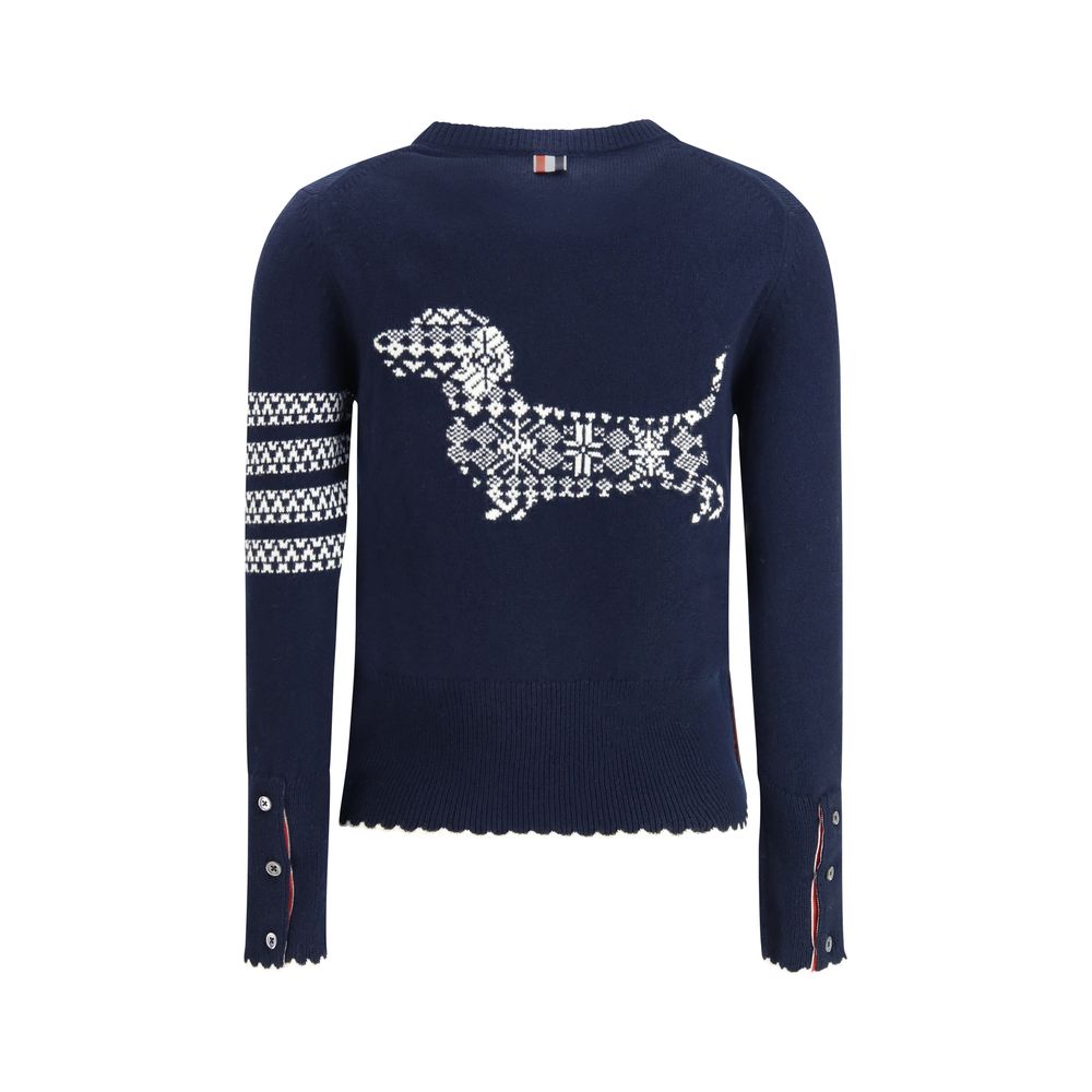 Women’s Thom Browne Blue Wool Oves Aries Sweatshirt